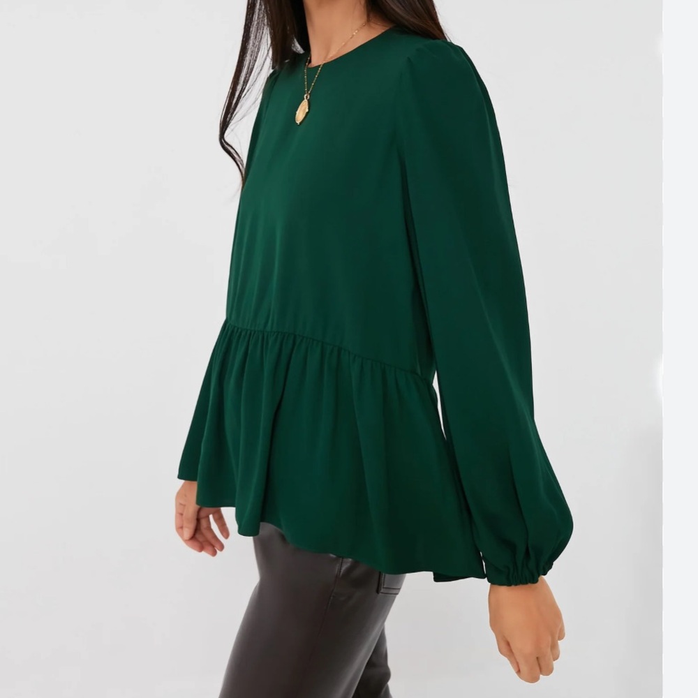 POMANDER PLACE Carlota Peplum Blouse size XS